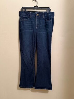 Democracy Absolution Petite Bootcut Jeans Dark Wash Stretch Denim Size 14P